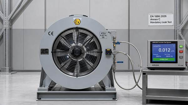 EU EN 1886:2026 Annex C Enforcement: Leak Testing Mandatory for ATEX Axial Fans
