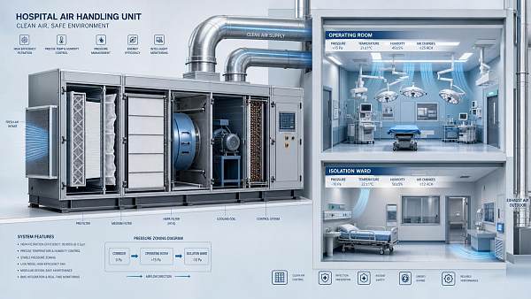 Why hospitals need AHUs built for clean air control