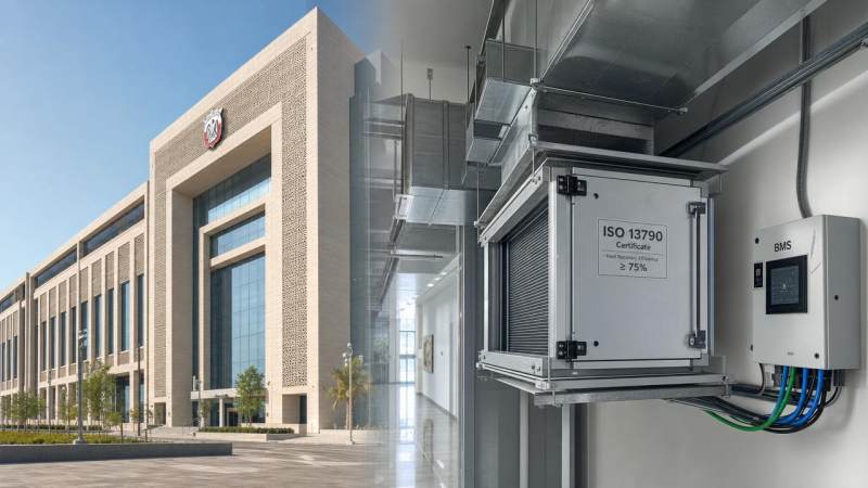 UAE ADQ Mandates Sensible/Total Heat ERV in Zero-Carbon Public Buildings