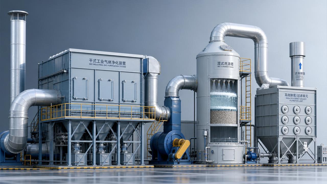 Industrial Gas Purification vs Wet Scrubbing: Which Process Fits Your Exhaust Stream?