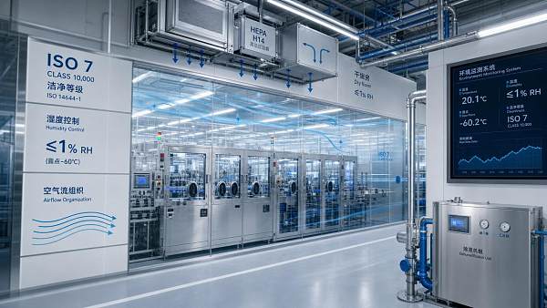 Lithium Battery Cleanroom Design: What ISO Class, Humidity, and Airflow Should You Specify?