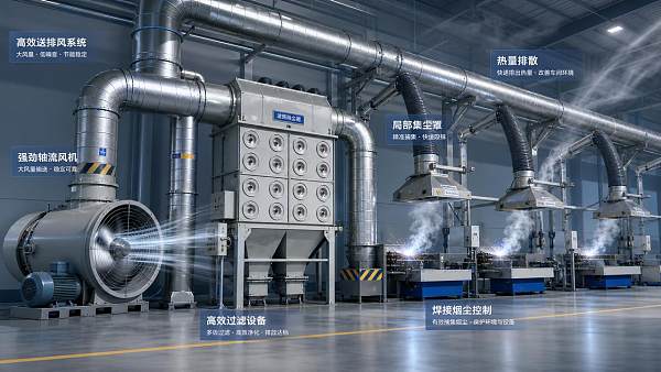 How to Choose Workshop Ventilation Systems Based on Airflow, Heat Load, and Dust Risk