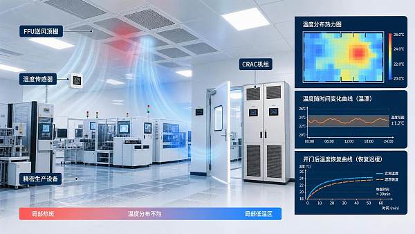 Cleanroom Temperature Regulation Problems: Causes of Hot Spots, Drift, and Recovery Delays