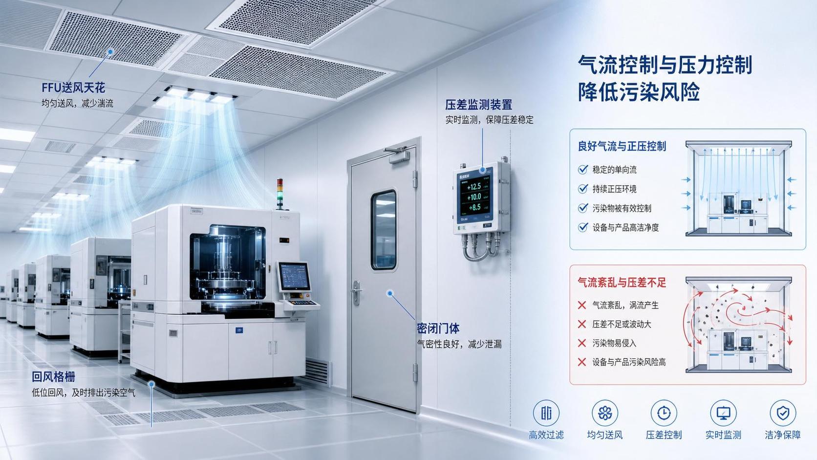 Cleanroom Airflow Control vs Pressure Control: What Matters More for Contamination Risk?