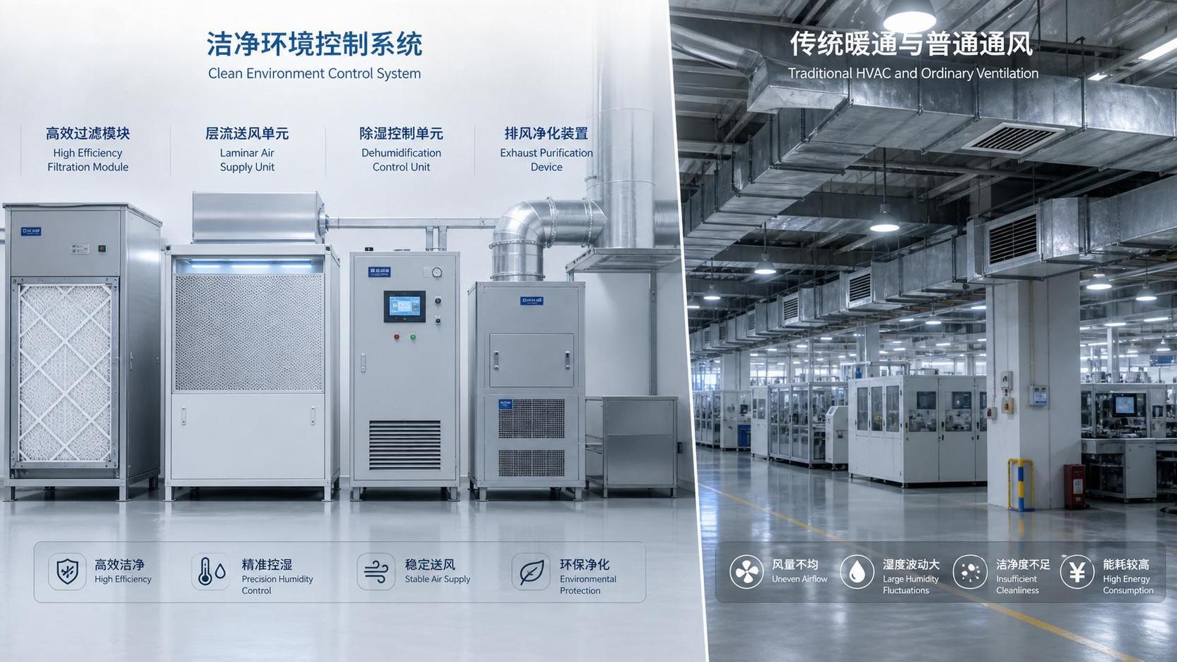 Clean Environment Control Systems vs Traditional HVAC: Which Fits Sensitive Production?