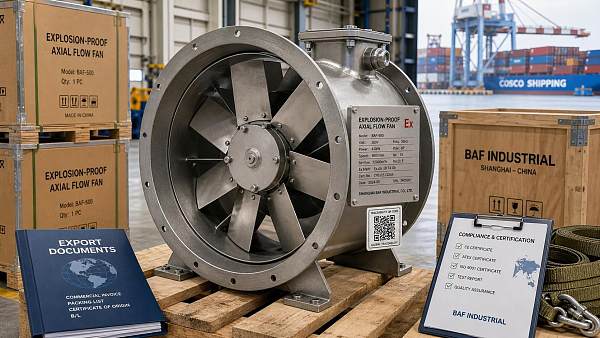 Vietnam Requires QR Traceability Labels on Imported Explosion-Proof Axial Fans