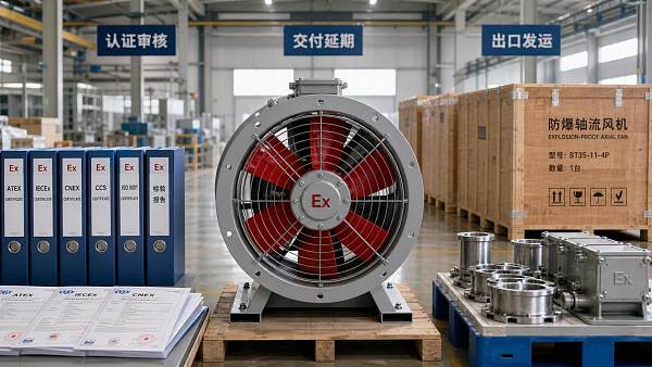 Explosion-Proof Axial Fan Lead Time Reaches 22 Weeks