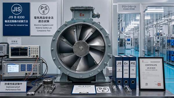 Japan Eases JIS B 8330 Path for Ex-Proof Axial Fans