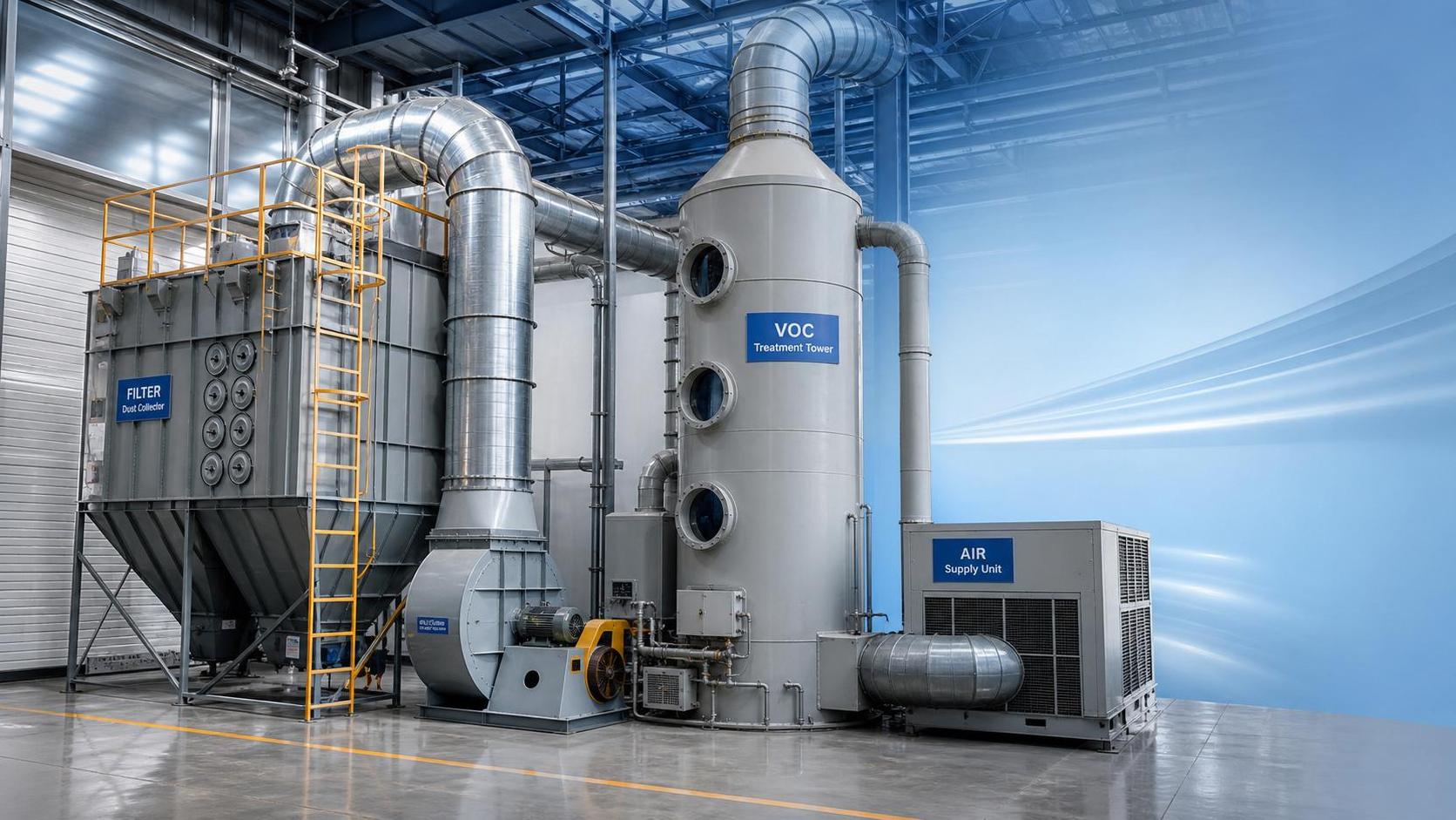 How to Choose Industrial Clean Air Equipment for Dust, Fumes, and VOC Control