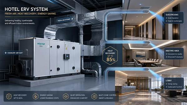 How to Choose Commercial ERV Systems for Hotels Based on Occupancy, Noise, and Fresh Air Needs