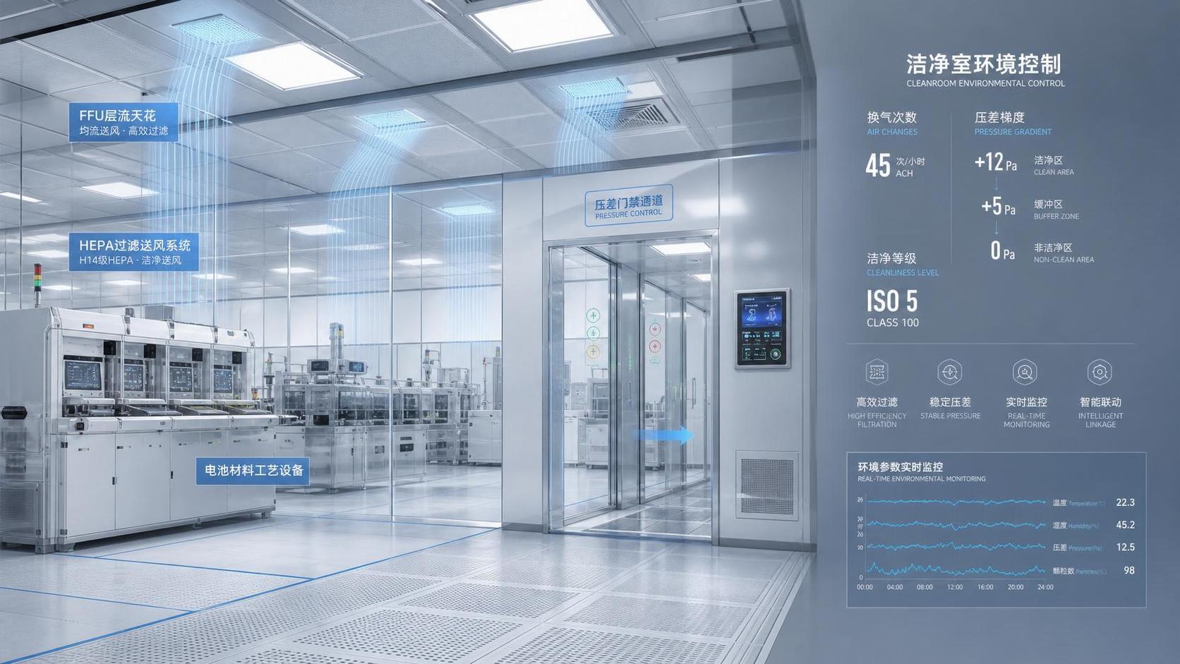 Cleanroom Design Criteria Explained: Air Changes, Pressure Cascade, and ISO Class