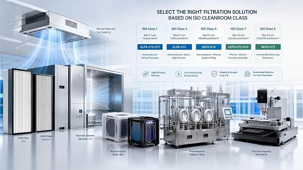 HEPA vs ULPA in Cleanroom Filtration Systems: How to Choose by ISO Class