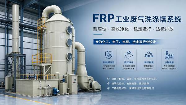 How to Select FRP Industrial Gas Scrubbers for Corrosive Exhaust Streams?