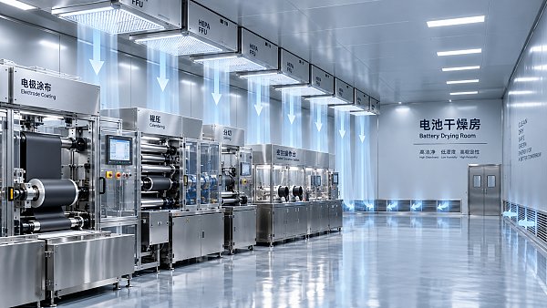 How Laminar Airflow Protects Ultra-Low Dew Point Conditions in Battery Dry Rooms