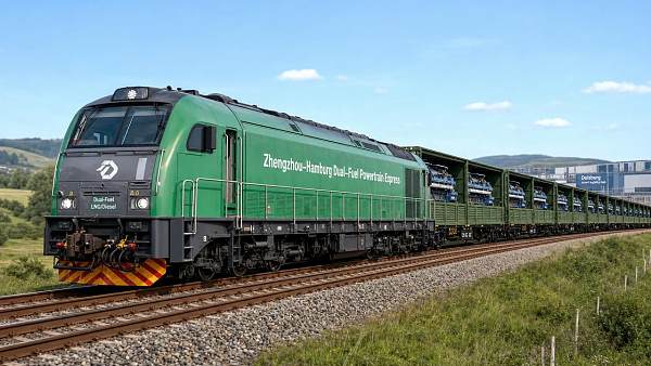 Zhengzhou–Hamburg China-Europe Railway Launches Dual-Fuel Engine Dedicated Train