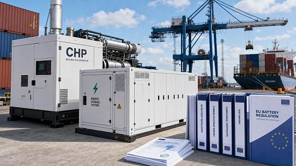 EU Battery Rules Add Carbon Data to CHP Genset Exports