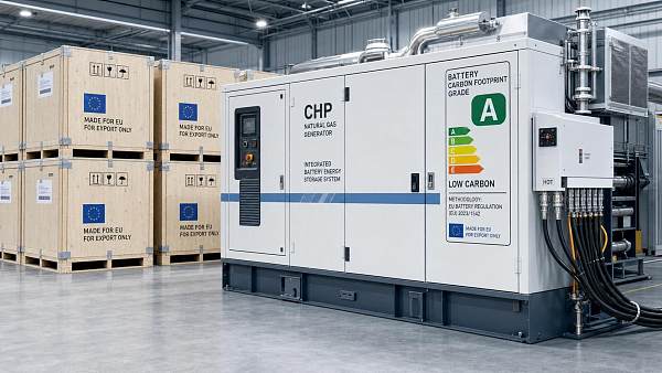 EU Battery Label Rule Reaches CHP Gas Genset Exports