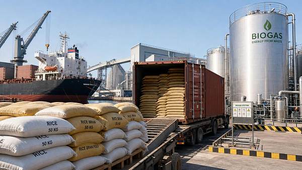 India’s 20% Parboiled Rice Export Tax Pressures Biogas Input Costs