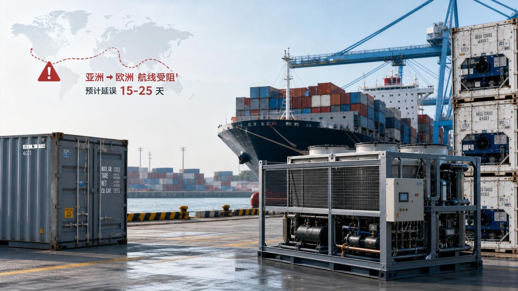 Red Sea Disruption Extends Chiller Lead Times