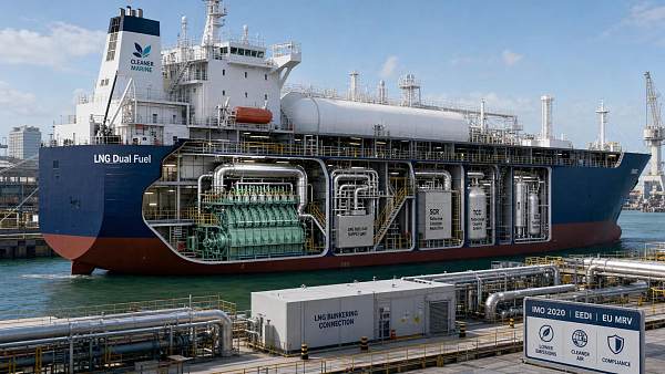 IMO Sets 0.5g/kWh Methane Slip Cap for Dual-Fuel Engines