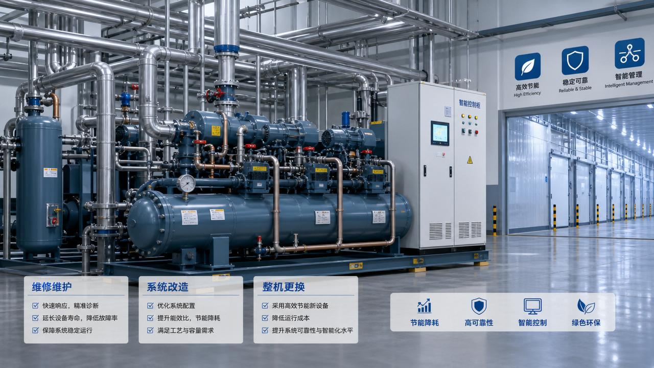 Industrial Refrigeration Retrofits: Repair or Replace This Year?