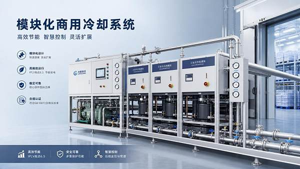 What makes commercial cooling solutions easier to scale