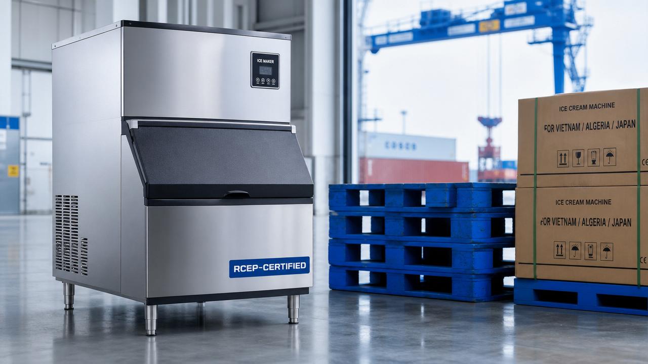 Yuyao Cool Appliances Export Up 70%; Ice Cream Machines in 100+ Countries Under RCEP Zero Tariff