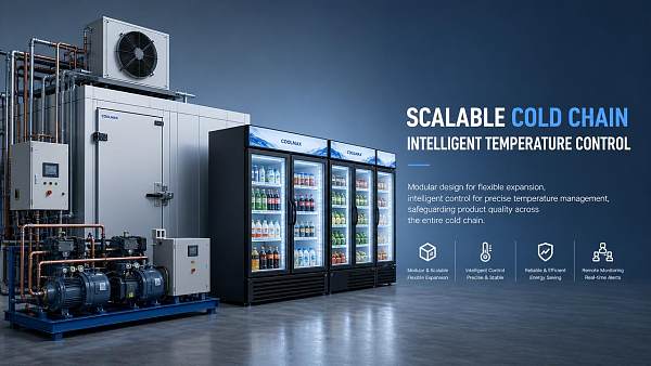 What makes commercial cooling solutions easier to scale?