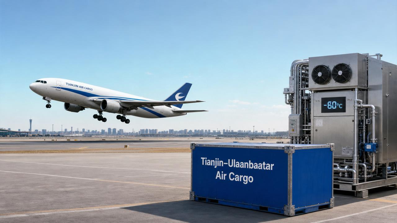 Ulaanbaatar–Tianjin Direct Flight Resumes, Cutting Cold-Chain Equipment Delivery to Mongolia by 7–10 Days