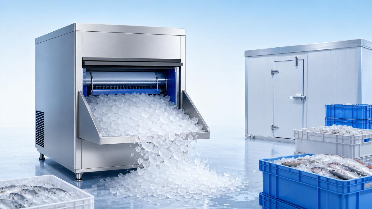 What size flake ice machines fit daily production?