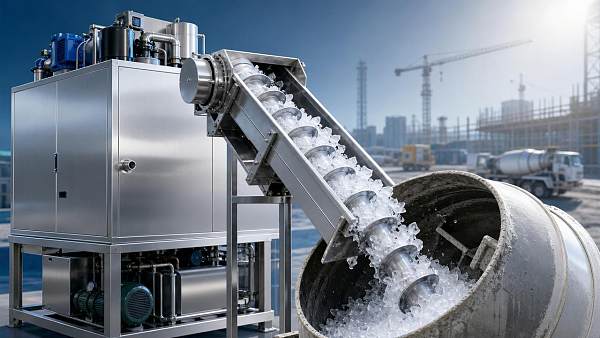 Are flake ice machines worth it for concrete cooling?