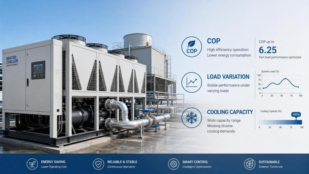 How to Choose Energy Efficient Chillers: COP, Load Profile, and Cooling Capacity Explained