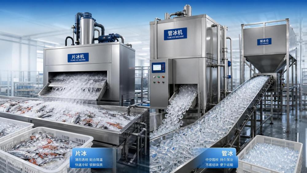 Flake Ice vs Tube Ice-Making Equipment: Which Fits Food Processing Better?