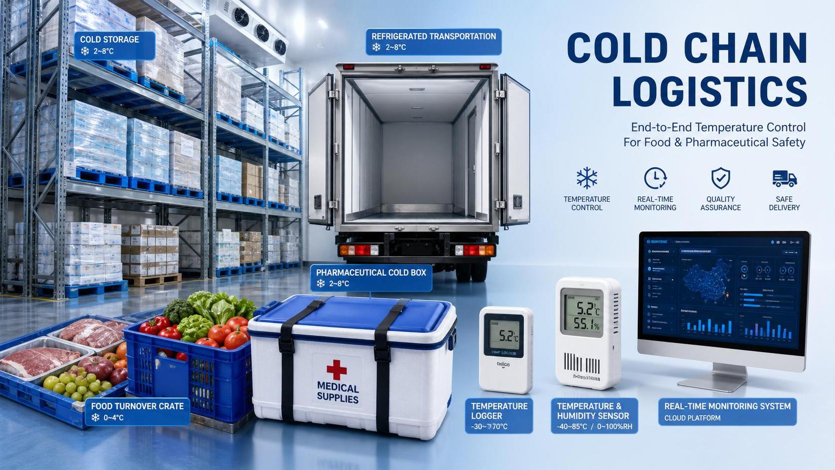 Cold Chain Technology in Food and Pharma: Key Stages, Sensors, and Control Points