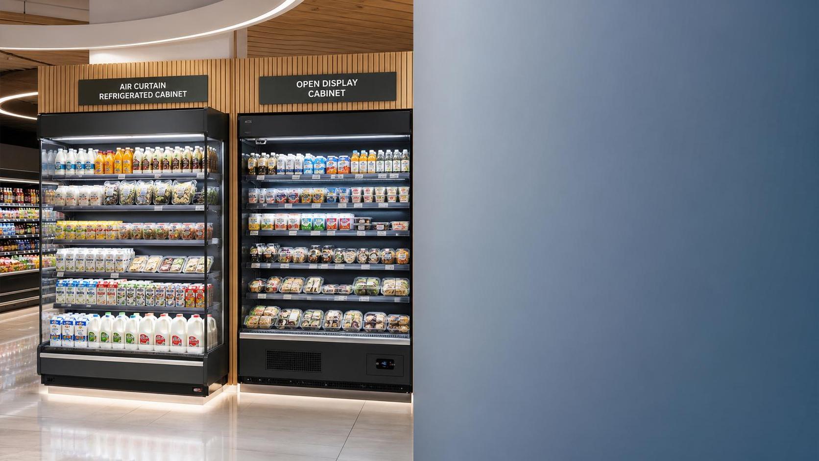 Air Curtain Refrigeration Cabinets vs Open Display Cases: Which Fits Your Store Layout?
