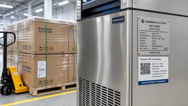 EFTA Customs Require QR Trace Labels on Flake Ice Machines