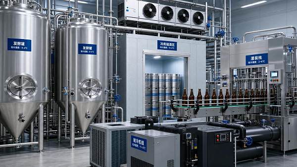Industrial Refrigeration for Breweries: What to Size for Fermentation, Storage, and Packaging