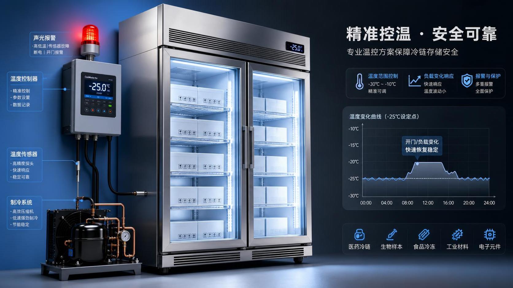 How to Choose Temperature Control Systems for Freezers by Load, Range, and Alarm Needs