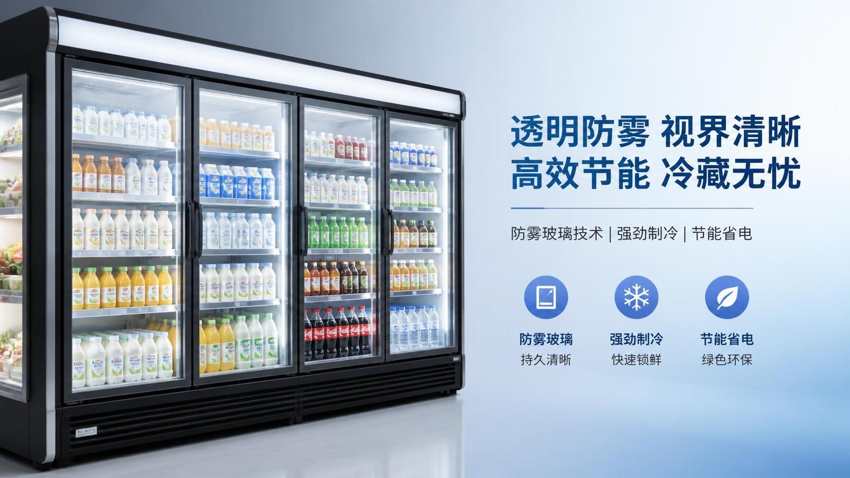 How Anti-Fog Refrigeration Glass Improves Merchandiser Visibility and Energy Use