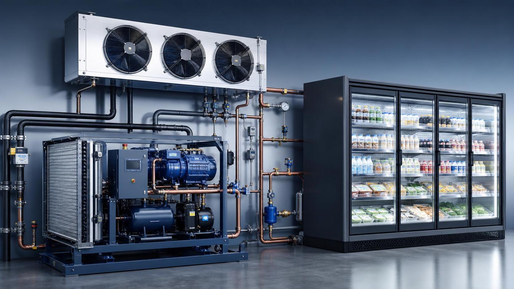 How to Choose Refrigeration Systems for Cold Rooms, Retail Cases, and Process Cooling