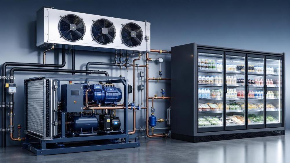 How to Choose Refrigeration Systems for Cold Rooms, Retail Cases, and Process Cooling