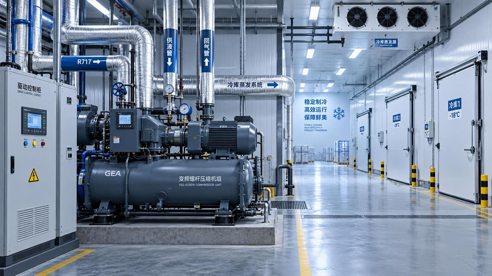 How to Select a Variable-Frequency Screw Unit for Cold Storage Load Swings