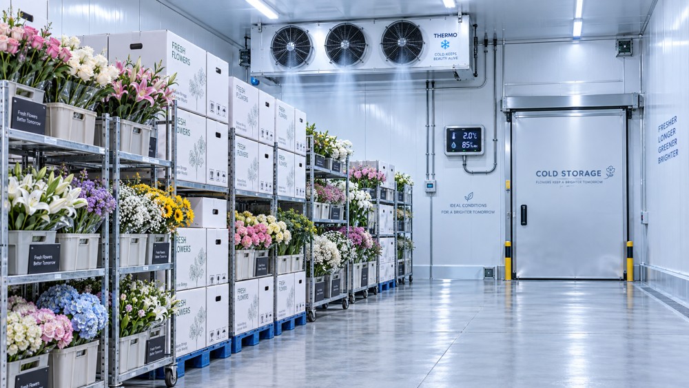 How to Design a Flower Cold Storage Warehouse for Humidity and Temperature Control