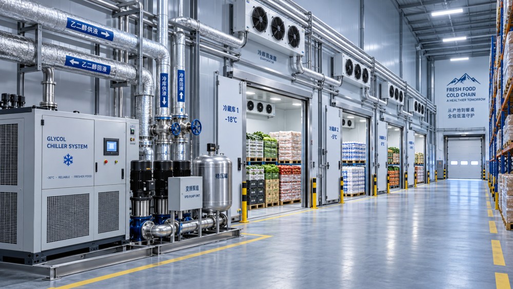 Glycol Cold Storage Systems for Food: When Are They the Right Fit?