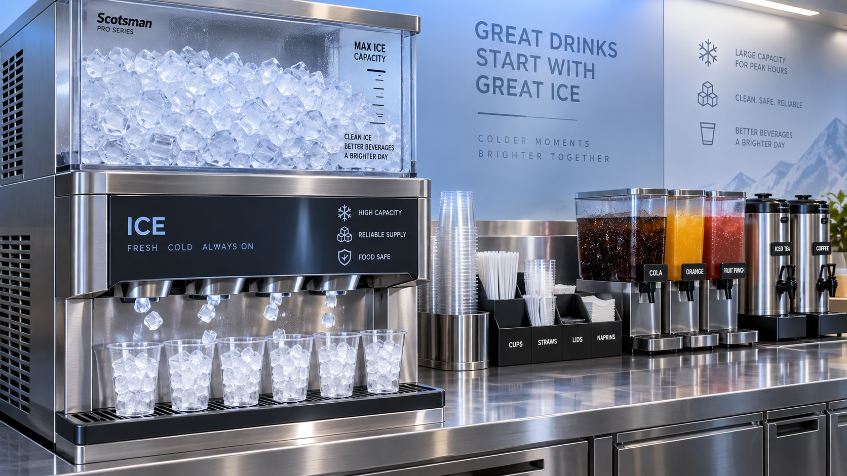 How to Size a Commercial Ice Dispenser for Peak Demand in Foodservice Operations