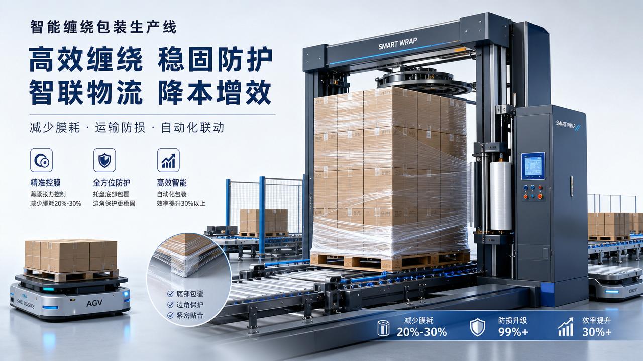 Automated Stretch Wrapping: How to Reduce Film Waste and Damage