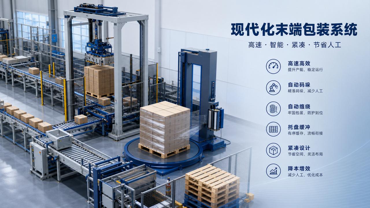 End-of-Line Packaging Systems: How to Compare Speed, Labor, and Floor Space
