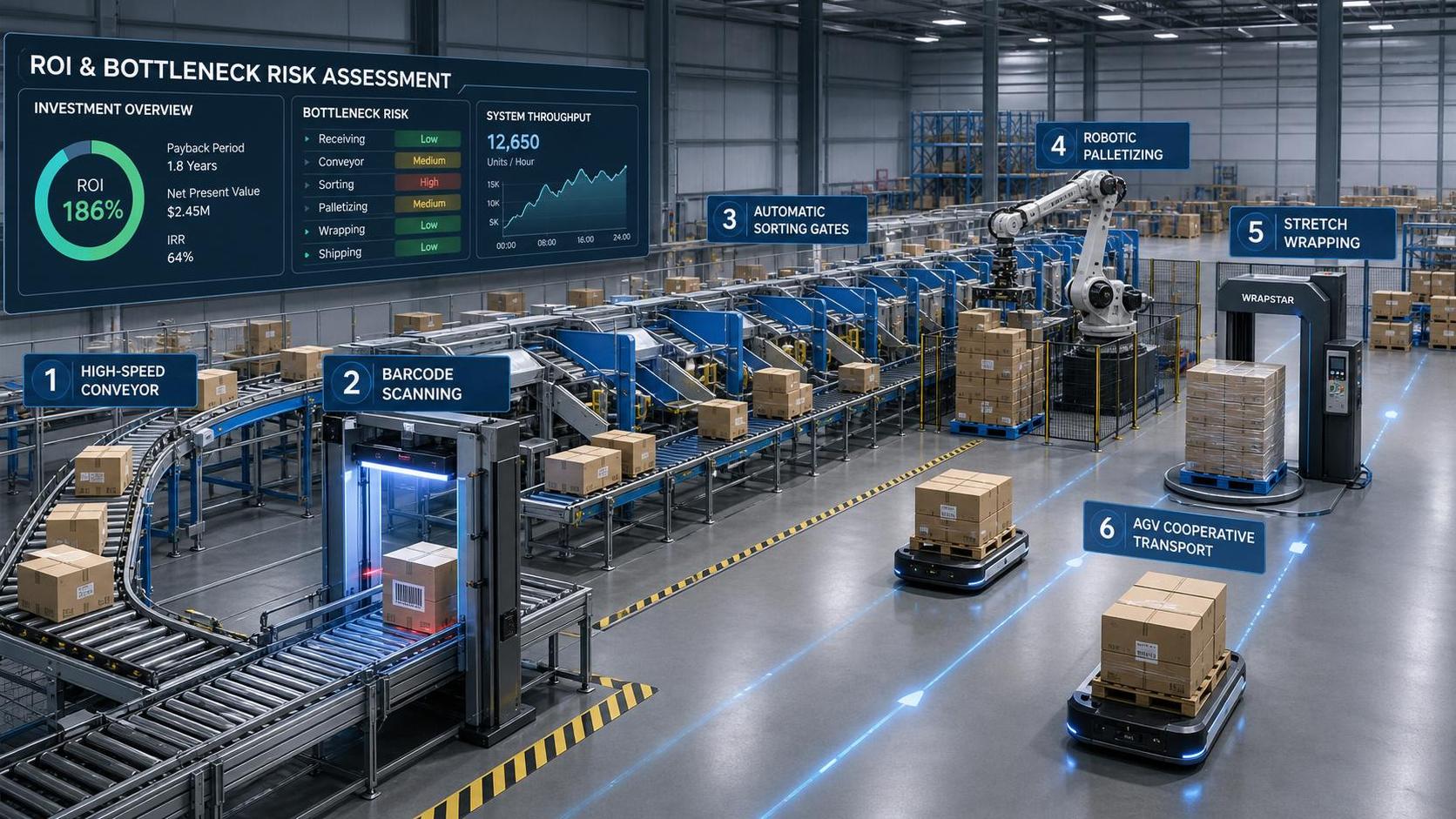 High-Throughput Pallet Sorting Systems: ROI and Bottleneck Risks