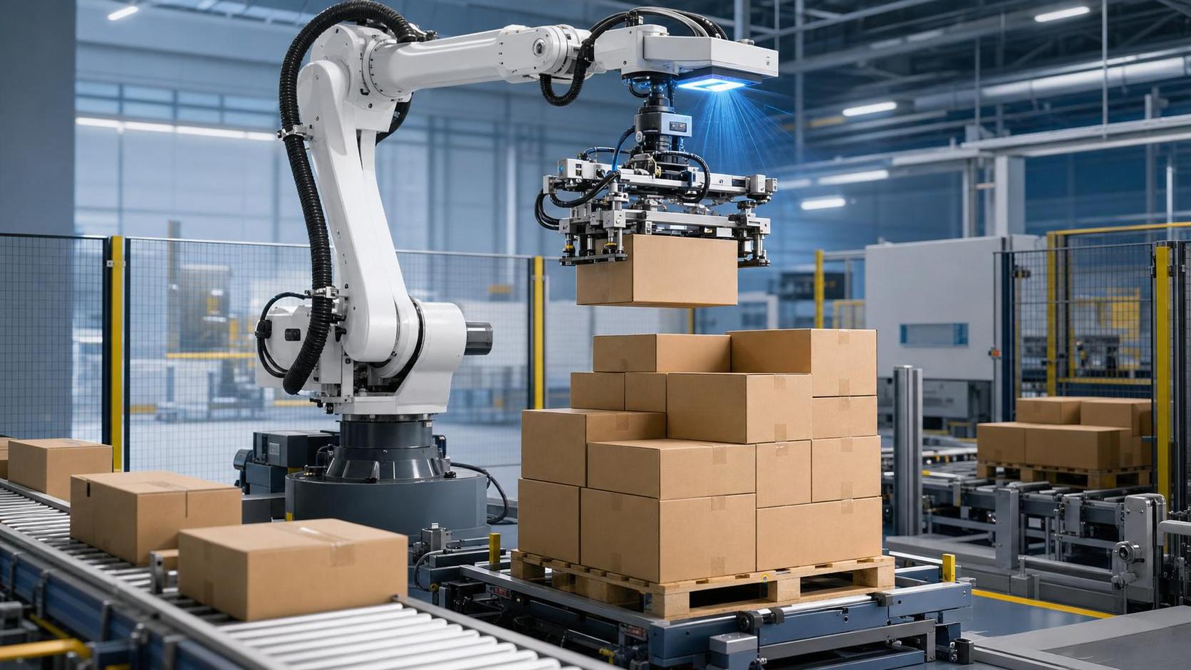 Machine Vision Palletizing Adaptive Gripping: What Improves Pick Stability?