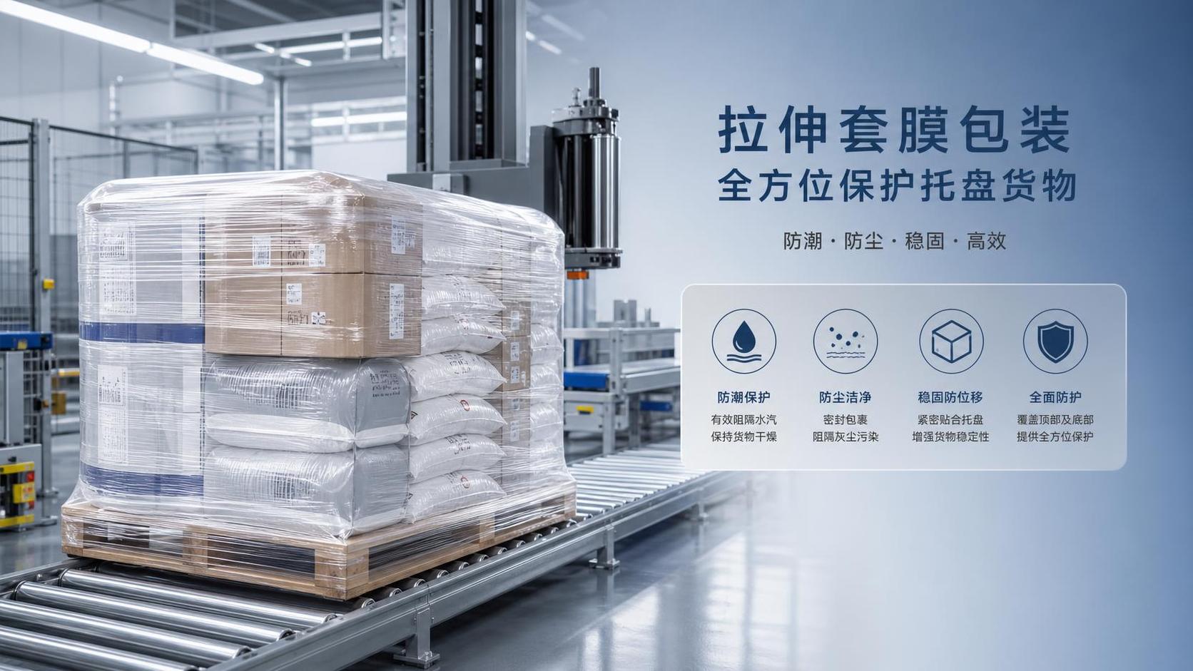 How Stretch Hood Improves Pallet Stability in Transit